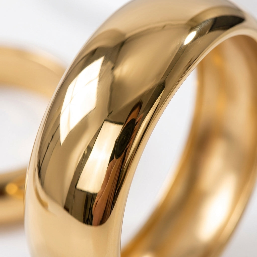 Sculptural Chunky Gold Bangle - Detail close-up